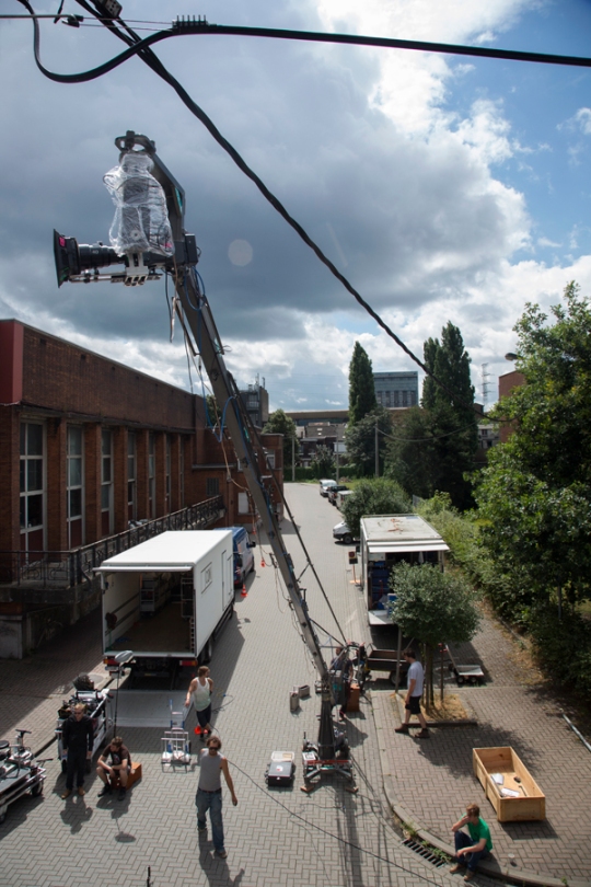 Crane shot, set of WELP (Jonas Govaerts/Potemkino 2013).